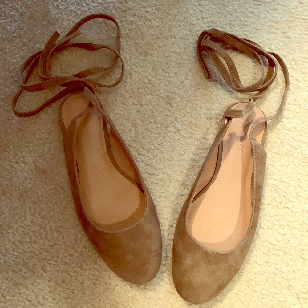 Madewell Ankle Wrap Flats